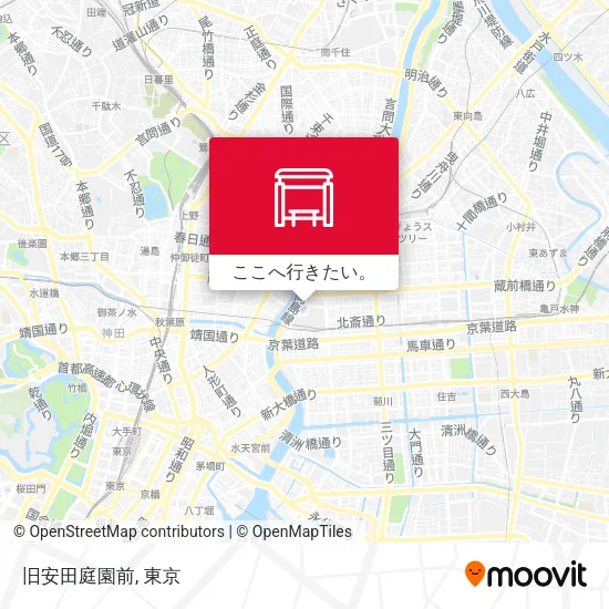 旧安田庭園前地図