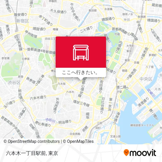 六本木一丁目駅前地図