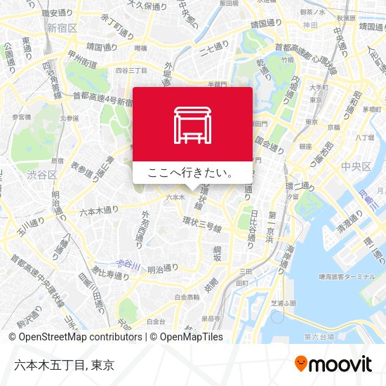 六本木五丁目地図