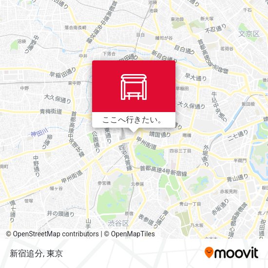 新宿追分地図