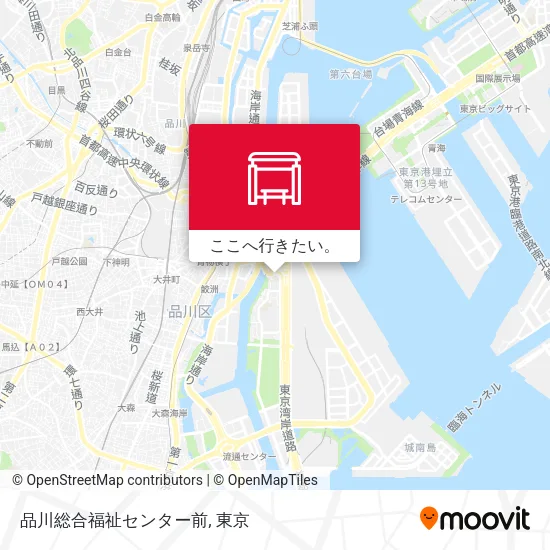 品川総合福祉センター前地図
