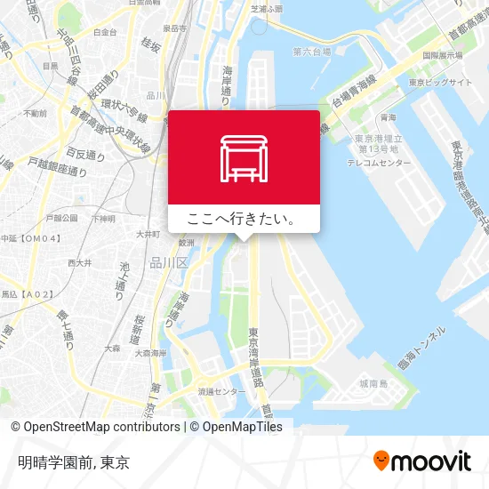 明晴学園前地図