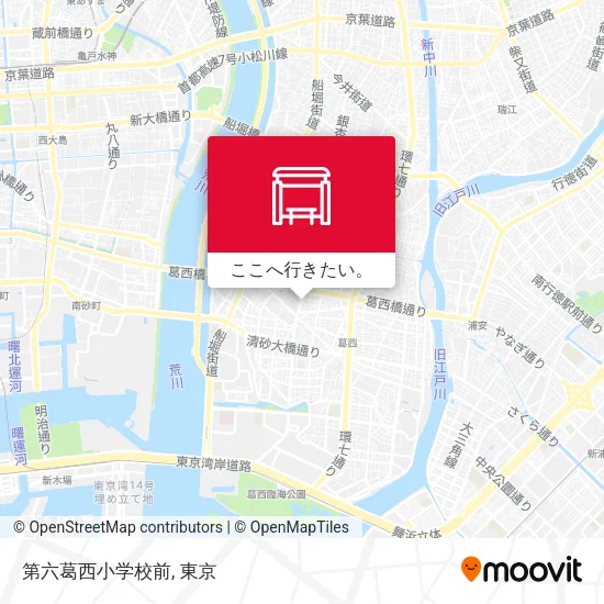 第六葛西小学校前地図