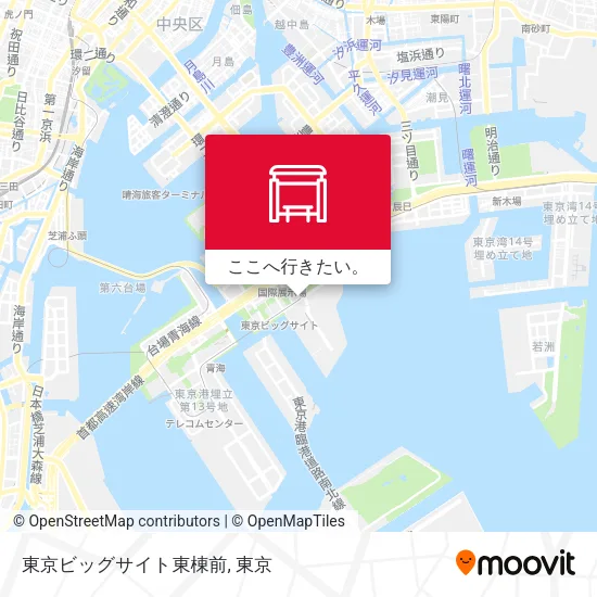 東京ビッグサイト東棟前地図