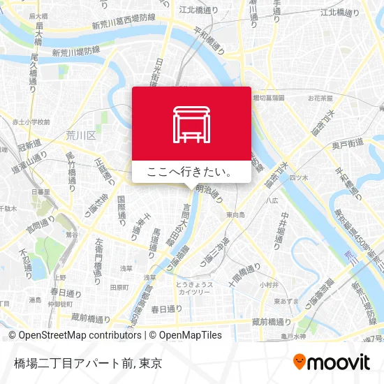 橋場二丁目アパート前地図