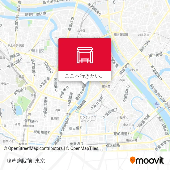 浅草病院前地図