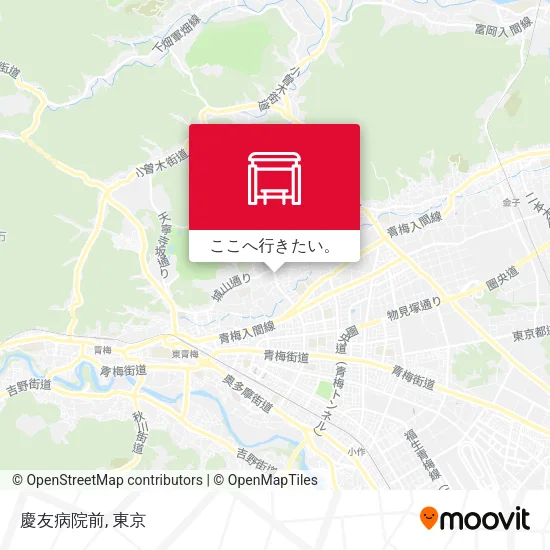 慶友病院前地図