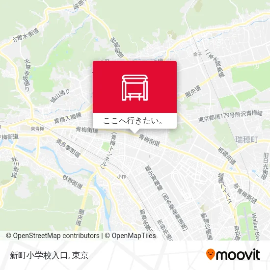 新町小学校入口地図