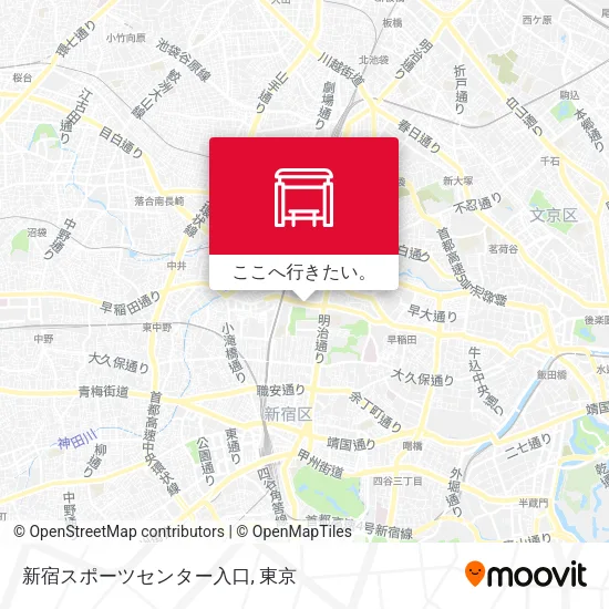新宿スポーツセンター入口地図