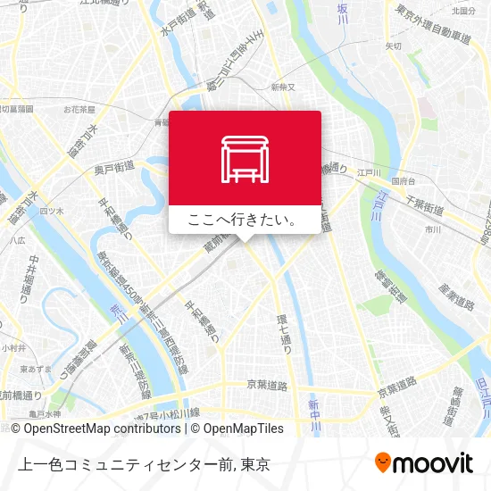 上一色コミュニティセンター前地図