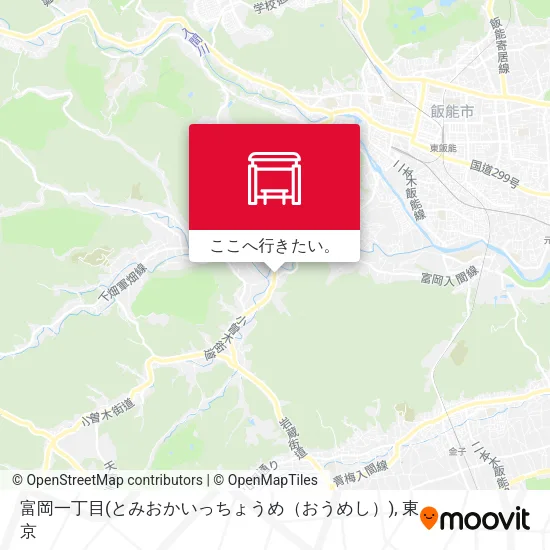 富岡一丁目(とみおかいっちょうめ（おうめし）)地図