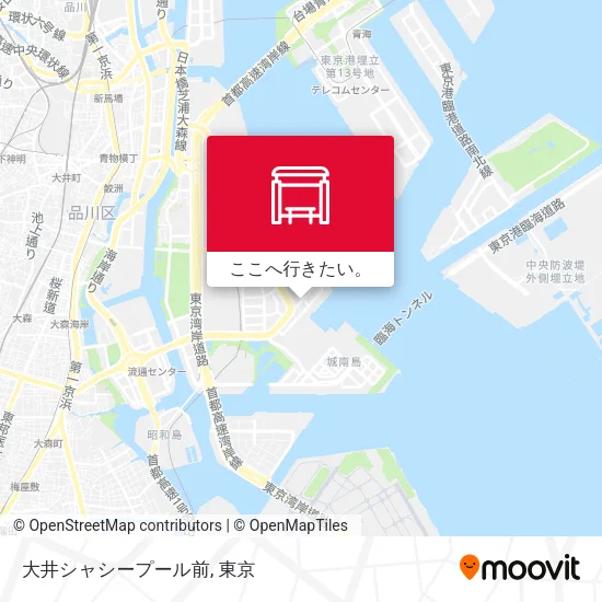 大井シャシープール前地図