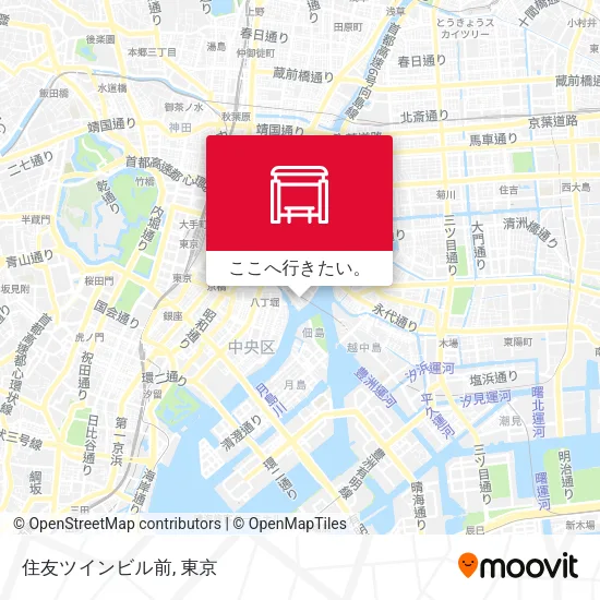 住友ツインビル前地図