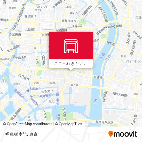 福島橋南詰地図