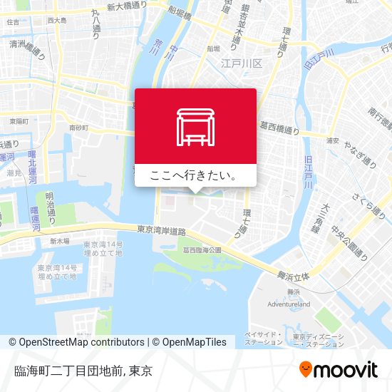 臨海町二丁目団地前地図
