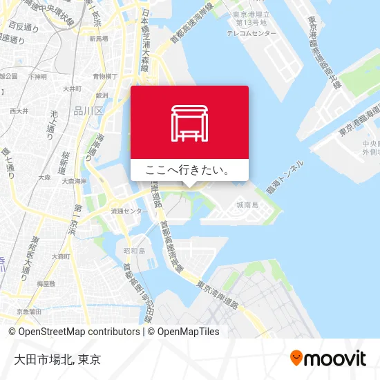 大田市場北地図