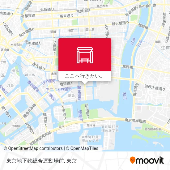 東京地下鉄総合運動場前地図