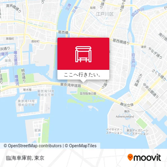 臨海車庫前地図