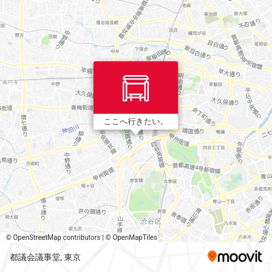 都議会議事堂地図