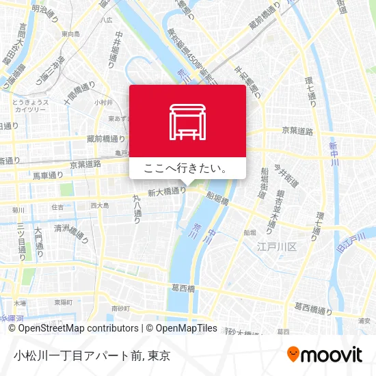 小松川一丁目アパート前地図