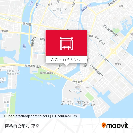 南葛西会館前地図