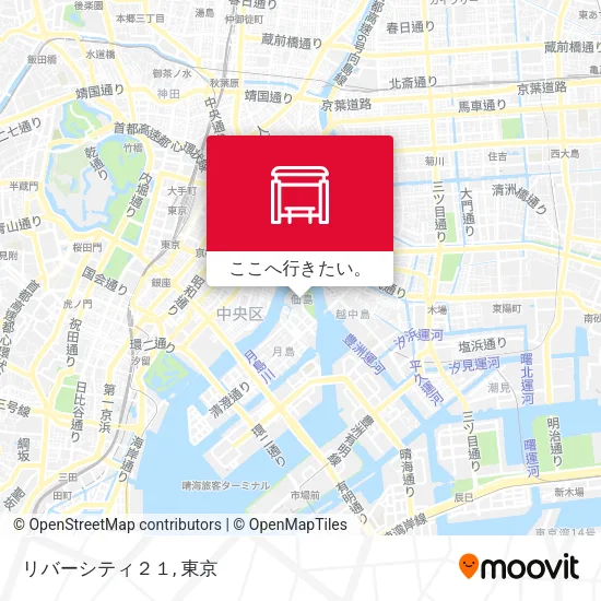 リバーシティ２１地図