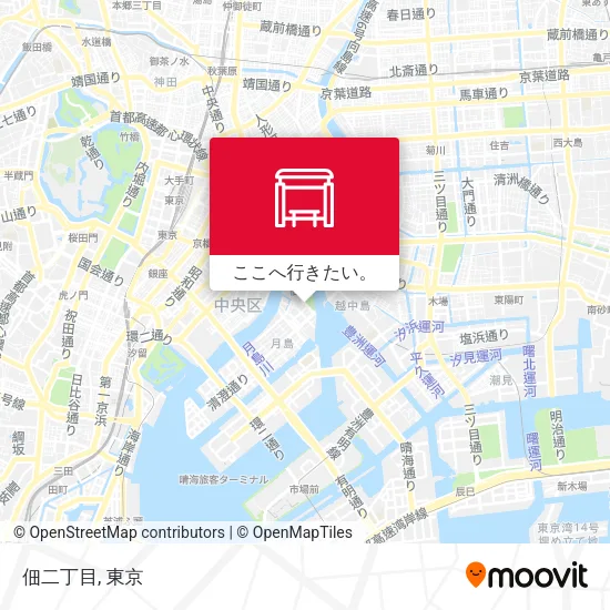 佃二丁目地図