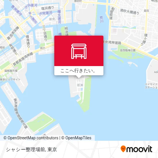 シャシー整理場前地図