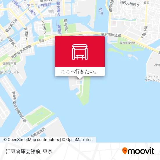 江東倉庫会館前地図