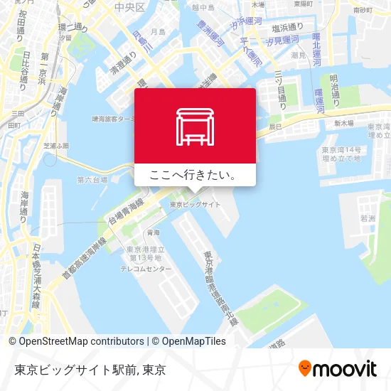 東京ビッグサイト駅前地図