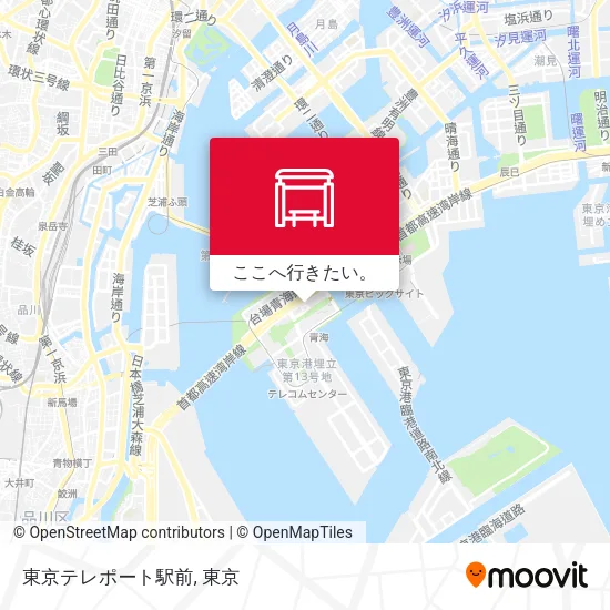 東京テレポート駅前地図