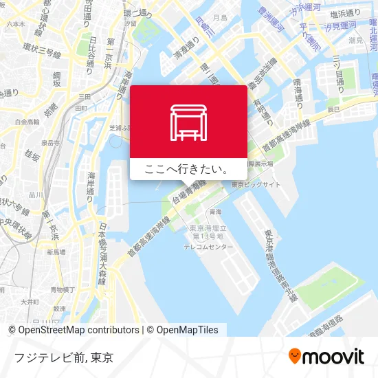 フジテレビ前地図