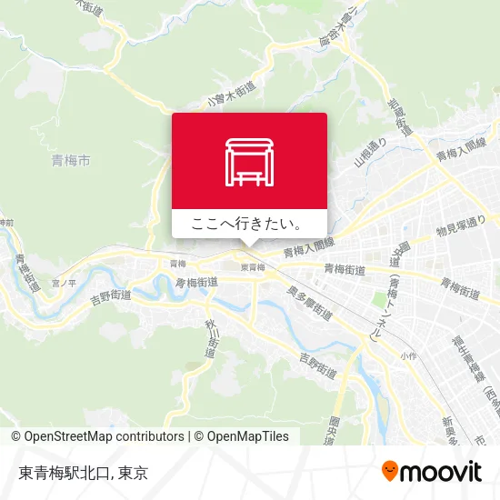 東青梅駅北口地図