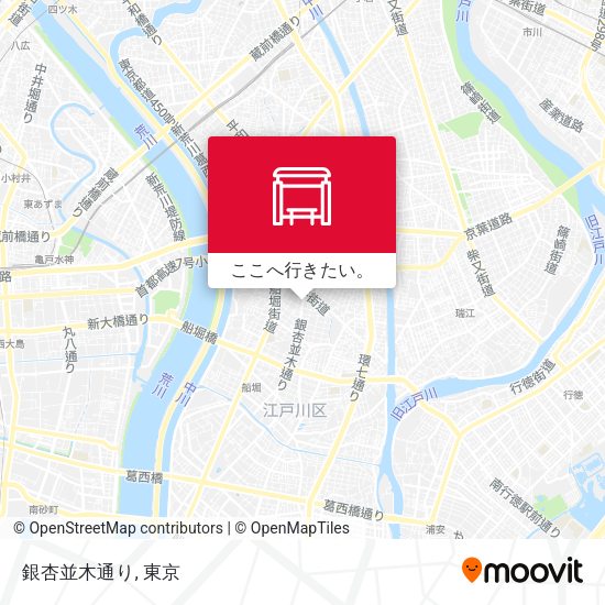 銀杏並木通り地図