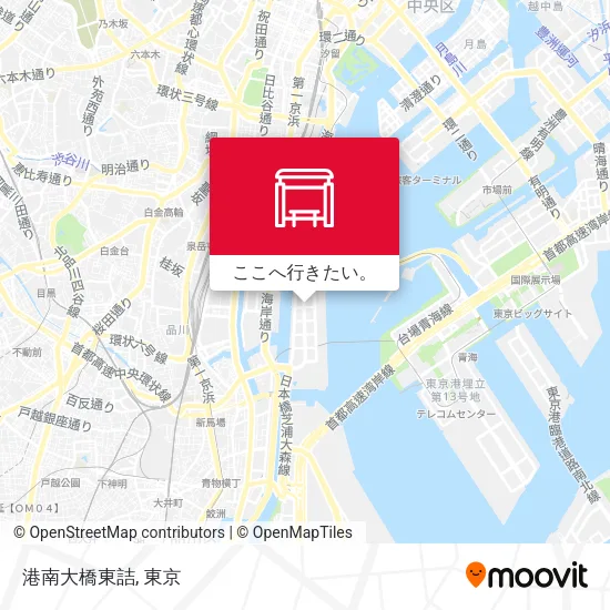 港南大橋東詰地図