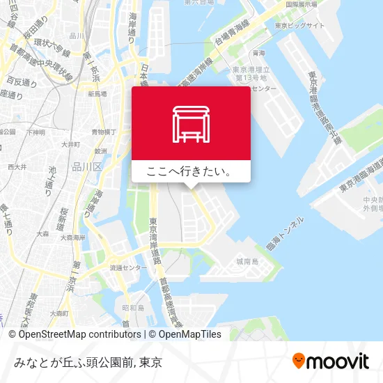 みなとが丘ふ頭公園前地図