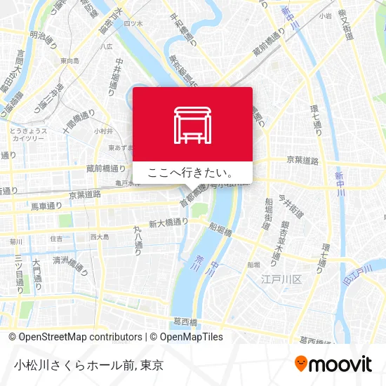 小松川さくらホール前地図