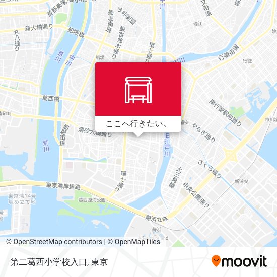 第二葛西小学校入口地図
