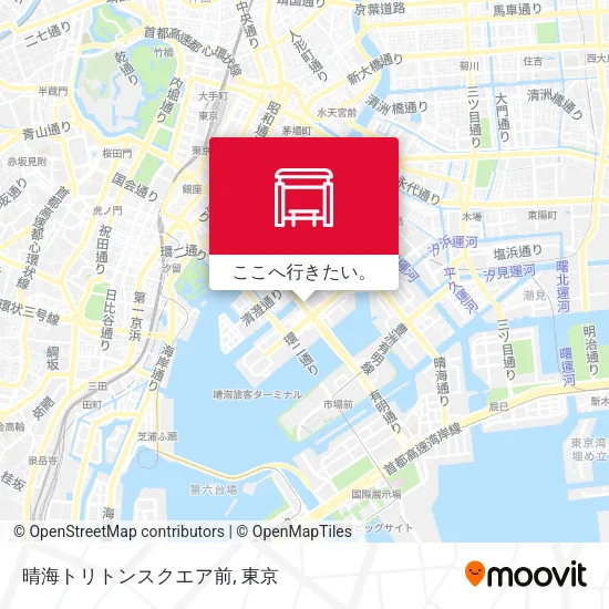 晴海トリトンスクエア前地図