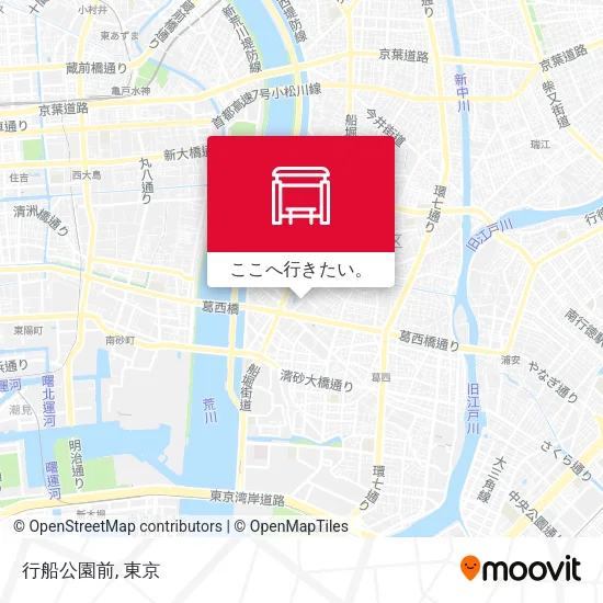 行船公園前地図