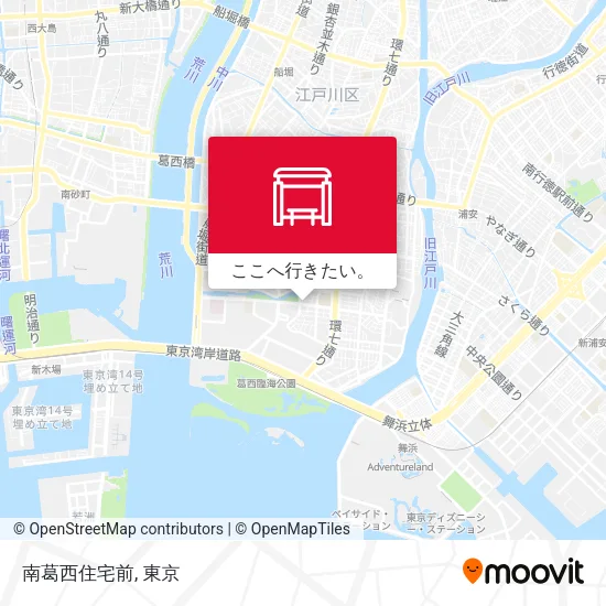南葛西住宅前地図