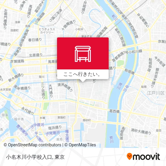 小名木川小学校入口地図