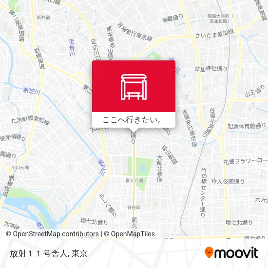 放射１１号舎人地図