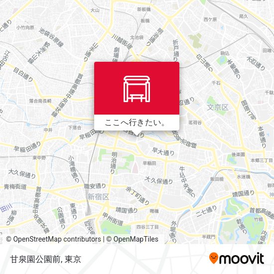 甘泉園公園前地図