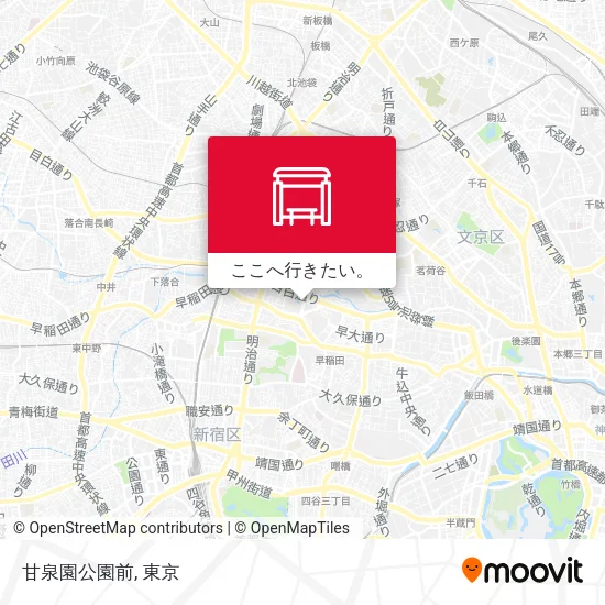 甘泉園公園前地図