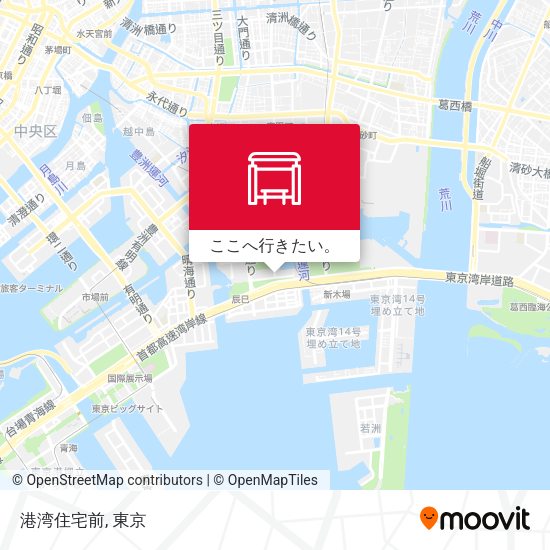 港湾住宅前地図