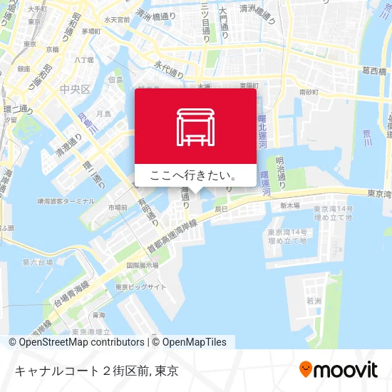 キャナルコート２街区前地図