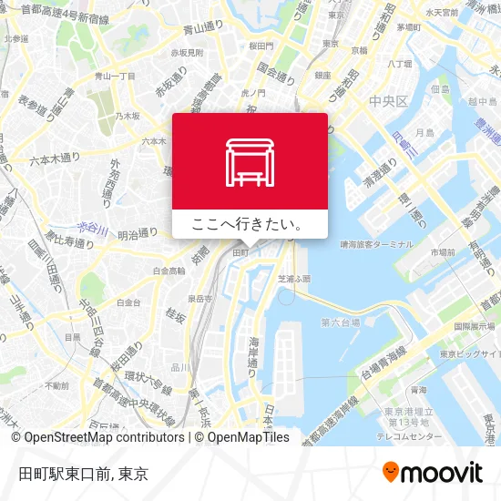 田町駅東口前地図