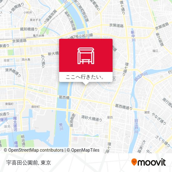 宇喜田公園前地図