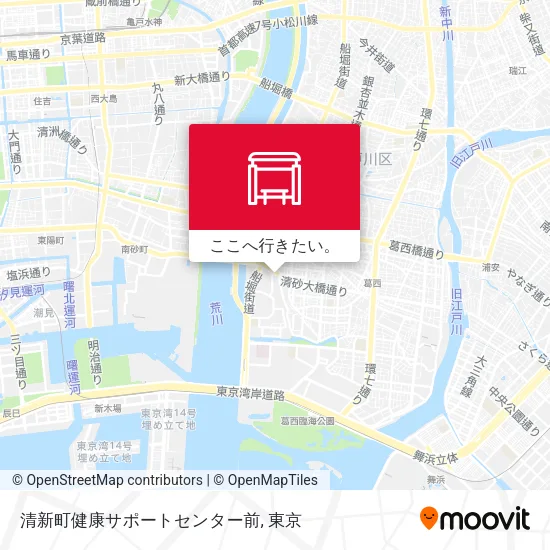 清新町健康サポートセンター前地図